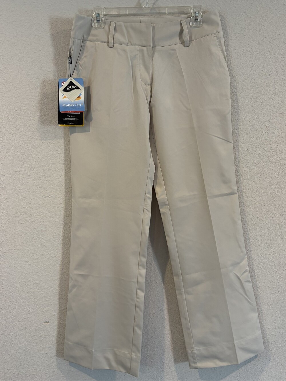 NEW Adidas Climalite Womens Classic Casual Cream‎ Prodry Plus Bootcut Golf Pants